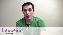 How to say "kiss me / give me a kiss" in Spanish (Día 33) Instructional Video