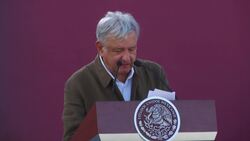 Mex president speaks at rally hailing tariffs deal News Clip
