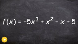 How to use Descartes Rule of signs to find positive & negative zeros Instructional Video
