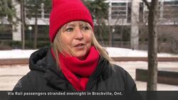 Via Rail strands passengers overnight with little information News Clip