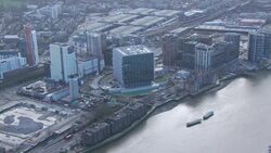 Aerial views of the U.S. Embassy in London News Clip