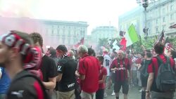 CLEAN : AC Milan fans celebrate first Serie A title in over a decade News Clip