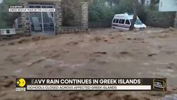 Flash floods hit Greek tourist islands, causing travel disruptions News Clip