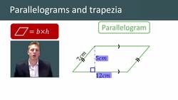 Calculating the Area of Parallelograms and Trapezia Instructional Video