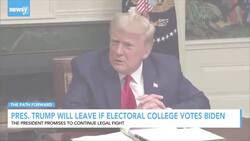 Pres. Trump Will Leave If Electoral College Seats Biden News Clip