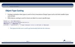 Complete Java SE 8 Developer Bootcamp - Object Type Casting Instructional Video