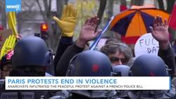 Violence Erupts At Paris Protest Against Proposed Security Bill News Clip