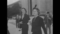 Margaret Truman has dinner with French Pres. Vincent Auriol on her European vacation News Clip