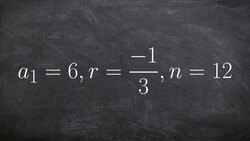Given the first term and the ratio find the nth term of a geometric sequence Instructional Video