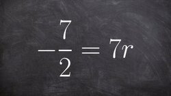 Solving a one step equation using division or multiplying by the reciprocal Instructional Video