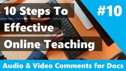 Adding Audio and Video Comments in Google Docs Instructional Video