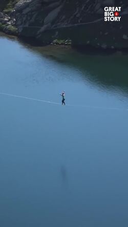 Mastering fear with highline adventures in the alps Instructional Video