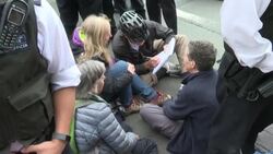 CLEAN : Extinction Rebellion activists demonstrate around Westminster News Clip