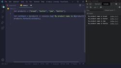 JavaScript Masterclass - Zero to Job-Ready with Hands-On Projects - forEach Method / 036 Instructional Video