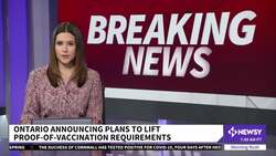 Ontario To Drop Proof-Of-Vaccination Requirement Amid Protests News Clip