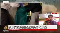 Police in NY have cleared out students staging sit in protest in support of Palestine News Clip