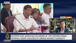 Former Philippines President Rodrigo Duterte arrested over ICC charges News Clip