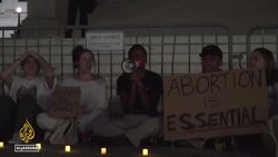 Protests in US after leaked draft opinion to overturn Roe v Wade News Clip