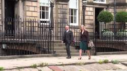 Scottish Green Party leaders arrive at Bute House after agreeing deal to join Scottish Government News Clip