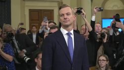 CLEAN : Fiona Hill and David Holmes sworn into Congress for impeachment testimony News Clip