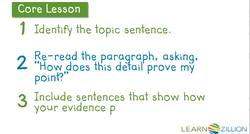 How to Make Sure Your Evidence Proves Your Point in Writing Instructional Video