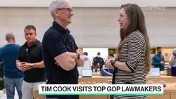 Elon Musk Visits Tim Cook at Apple Headquarters News Clip