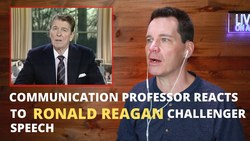 Communication Professor's Reaction to Ronald Reagan's Challenger Shuttle Speech Instructional Video