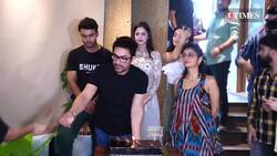 Aamir Khan celebrates birthday with ex-wife Kiran Rao, cuts cake with the media News Clip