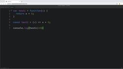 Modern Web Design with HTML5, CSS3, and JavaScript - New Arrow Functions in JavaScript Instructional Video