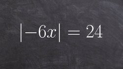Solving an Absolute Value Equation Using Two Cases Instructional Video