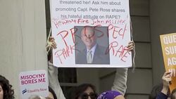 “Say No to Kavanaugh” – Protesters demand congress vote No to Kavanaugh - NYC Stock Footage