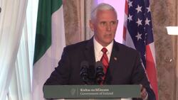 Mike Pence's full speech alongside Leo Varadkar News Clip