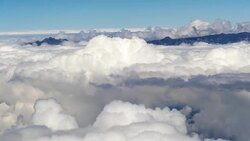 Time lapse of fast moving clouds in Merida Valley, Venezuela. Stock Footage