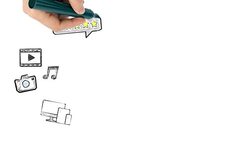 social media and internet concept Stock Footage