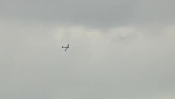 Crowds watching D-Day anniversary parachute drop News Clip