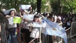 CLEAN : Fan of K-pop star Jin wait outside Buenos Aires stadium before concert News Clip