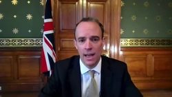 Dominic Raab speaks on internment camps in China News Clip