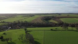 DRONE AERIALS - farmland in The Cotswolds, UK News Clip