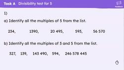 Divisibility tests for 5 and 10 Instructional Video