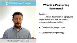 Marketing - What is a Positioning Statement Instructional Video