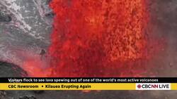 Visitors flock to see lava spewing out of one of the world's most active volcanoes News Clip