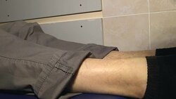 Electrocardiogram for heart and pulse measurement in hospital. Annual health check. ECG. Doctor with electrocardiogram equipment making cardiogram test to male patient in hospital Stock Footage