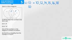 GCSE Secondary Maths Age 13-17 - Probability & Statistics: Venn Diagrams - Explained Instructional Video