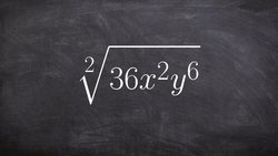Simplifying a radical expression with use of absolute value symbols Instructional Video