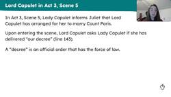 Exploring Lord Capulet's views on women and marriage in Act 3, Scene 5 Instructional Video