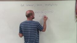 Determine the Zeros for a Polynomial by Factoring Instructional Video