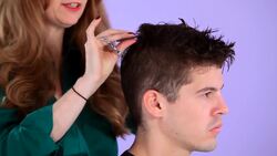 How to Cut a Man's Hair in Layers Instructional Video
