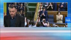 Spanish socialists win MPs' backing for left-wing coalition government, by just two votes News Clip