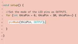 For Loop with Multiple LEDs: Arduino Course 5.5 Instructional Video