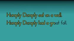 Humpty Dumpty Instructional Video